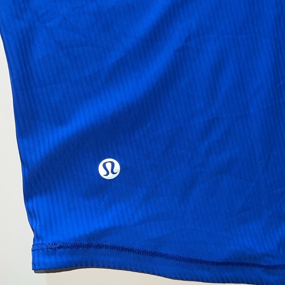 Lululemon Base Pace Ribbed Tank Top, Blazer Blue Tone, Size 6 - Picture 3 of 6